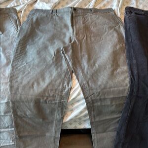 Men's Gray Striped Pants